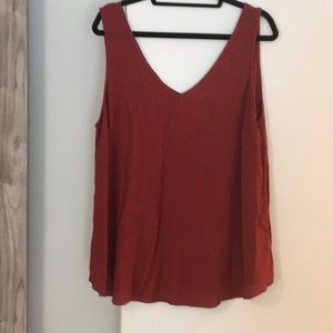 Burnt orange maternity top